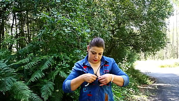 Looking for condoms in the woods