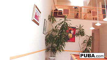 Blonde babe fucks her friend