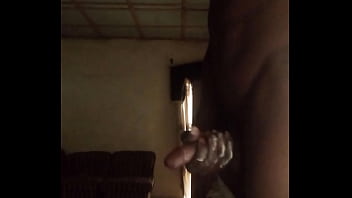 Rubbing dick hard fuck cum