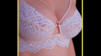 Milf wears hot lace bra