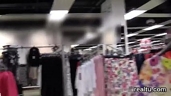 Fantastic czech teenie was tempted in the mall and rode in pov