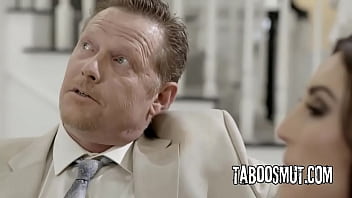 Lonely stepdad is catfished by milf into switch sex with blonde stepdaughter