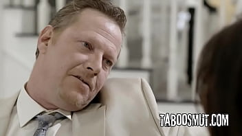 Lonely stepdad is catfished by milf into switch sex with blonde stepdaughter