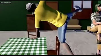 Chaves safado dançando funk com véio brocha enquanto eles escutam música foda do player tauz