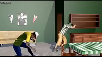 Chaves safado dançando funk com véio brocha enquanto eles escutam música foda do player tauz