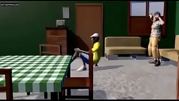 Chaves safado dançando funk com véio brocha enquanto eles escutam música foda do player tauz