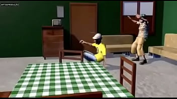 Chaves safado dançando funk com véio brocha enquanto eles escutam música foda do player tauz