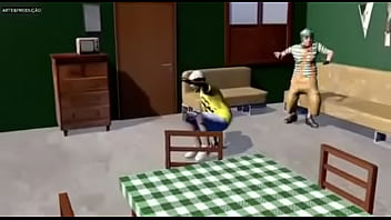 Chaves safado dançando funk com véio brocha enquanto eles escutam música foda do player tauz