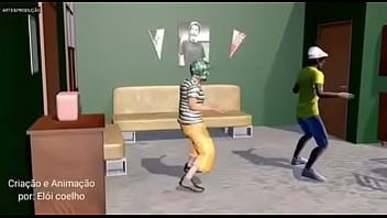 Chaves safado dançando funk com véio brocha enquanto eles escutam música foda do player tauz