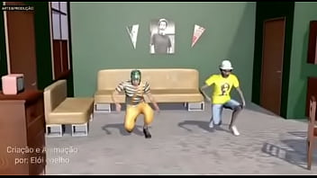 Chaves safado dançando funk com véio brocha enquanto eles escutam música foda do player tauz