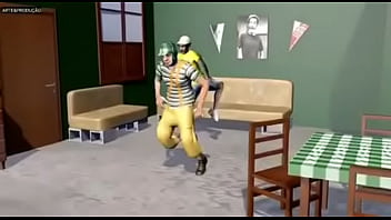 Chaves safado dançando funk com véio brocha enquanto eles escutam música foda do player tauz