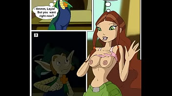 Layla from winx fuck with professor for a good grade in this comics
