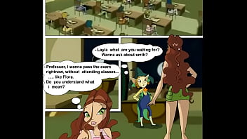 Layla from winx fuck with professor for a good grade in this comics