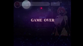 月夜に輝く赤い華