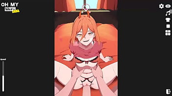 Moaning makima and power cowgirl and missionary sex pov with creampie squirting