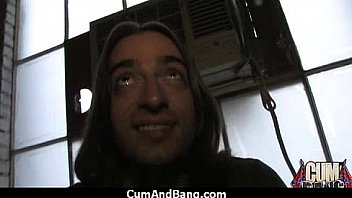 Ebony fucked by a group of white dicks in gangbang 18