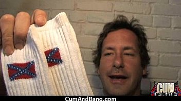 Ebony fucked by a group of white dicks in gangbang 18