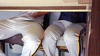 Forbidden hot college girl goes wild in class