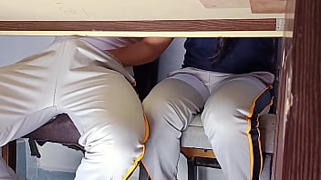 Forbidden hot college girl goes wild in class