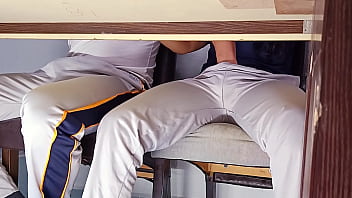 Forbidden hot college girl goes wild in class