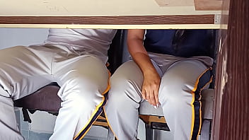 Forbidden hot college girl goes wild in class