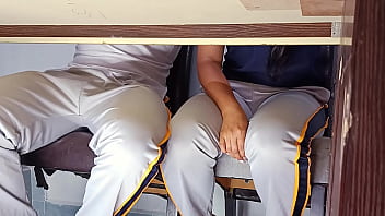 Forbidden hot college girl goes wild in class