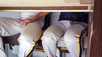 Forbidden hot college girl goes wild in class