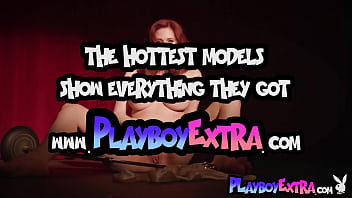 Big boobed red milf singer reveals her hairy pussy