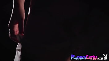 Big boobed red milf singer reveals her hairy pussy