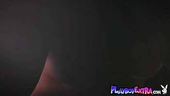 Big boobed red milf singer reveals her hairy pussy