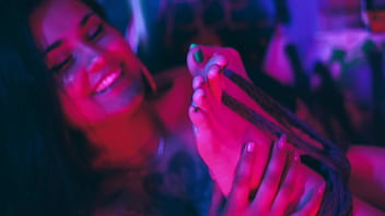 My big feet licked for the first time in my life