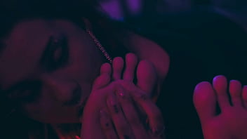 My big feet licked for the first time in my life