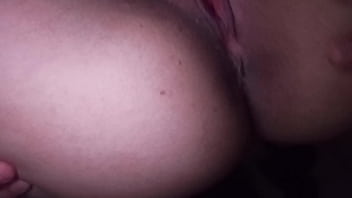 My neighbor came when i was taking a bath and fucks my mouth before creampying my pussy