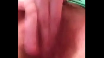 Teen slut trys to cum on the carpet