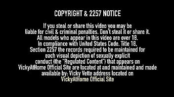 Bikini lover vicky vette celebrates st patrick's day riding a cock