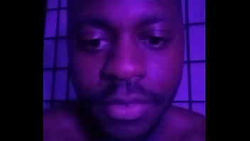 Purple lights while naked 6