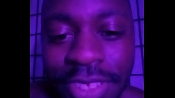 Purple lights while naked 6