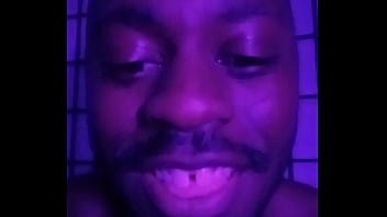 Purple lights while naked 6