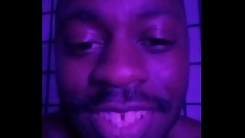 Purple lights while naked 6