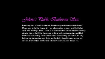 Julena's public restroom sex