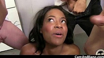 Black slut group in her mouth 18