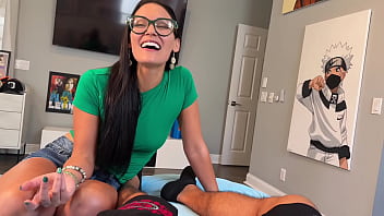 Nerdy stepsis jade green wants to try out for porn with teddy tarantino