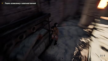 An ancient statue awakens and destroys lara's pussy by filling it with sperm hentai game 3d
