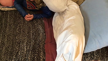 Mature dc marvel cosplay supergirl gives spiderman a blowjob