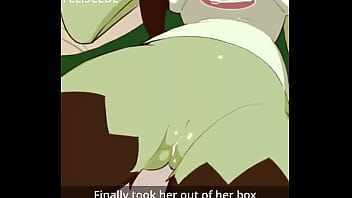 Taking out her box Taking out her box