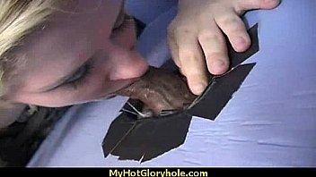 Interracial white lady confesses her sins at gloryhole 30