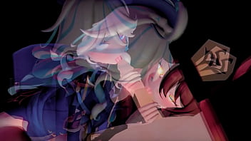 Beavis and butthead see hu tao furina sucrose and collei get fucked on tv