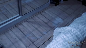 No halloween amigos visitam casa mal assombrada e excitante bastidores