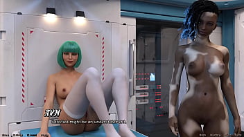 Stranded in space #172 fucking my hot doctor while vitiligo girl swallows my cum