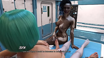 Stranded in space #172 fucking my hot doctor while vitiligo girl swallows my cum